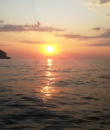 Romantico giro in barca al tramonto 
