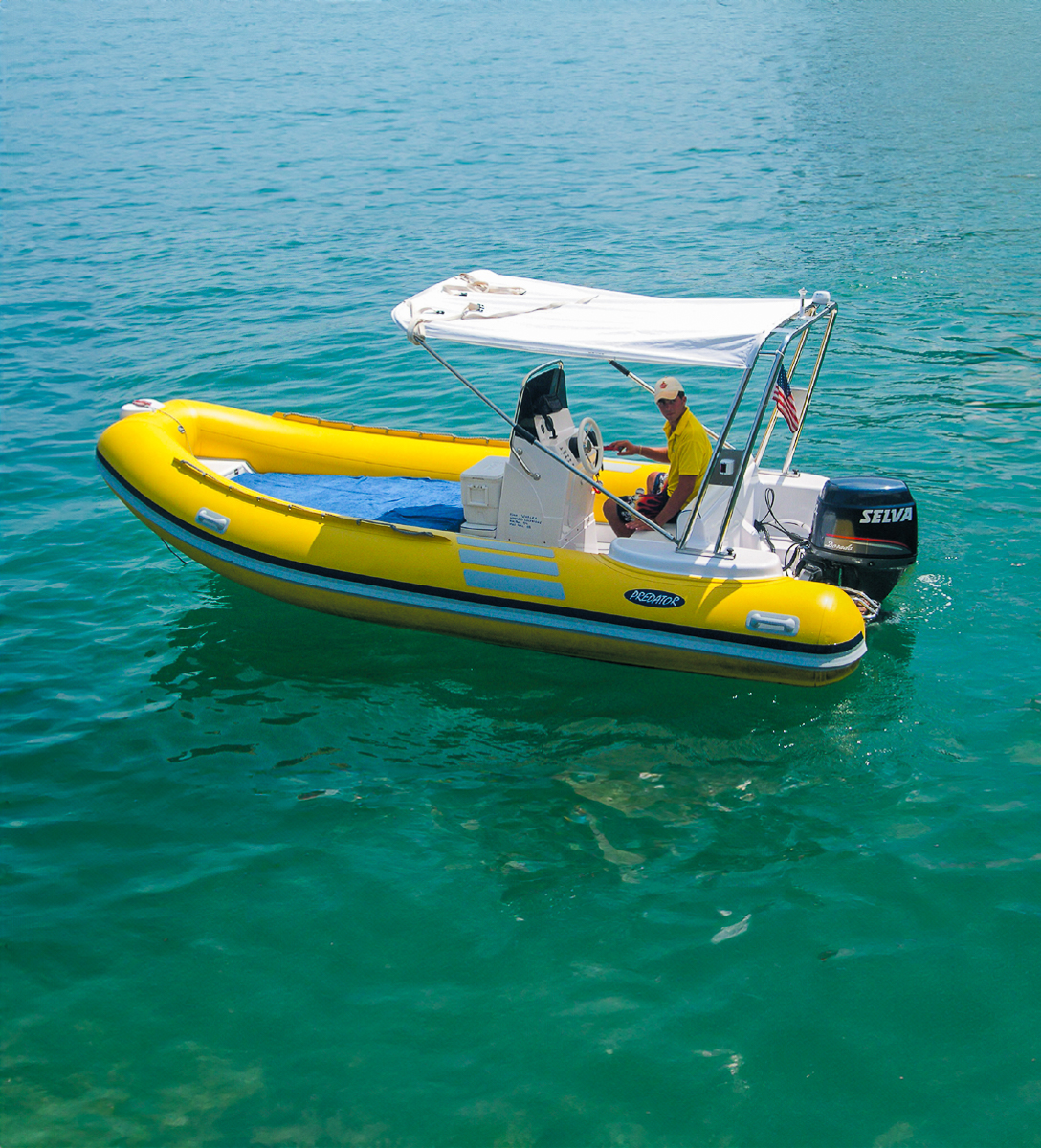 Capri rubber dinghy rental 40 hp no license required 2025 Capri Whales