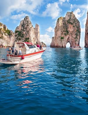 Capri, tour in barca con pick up da Sorrento