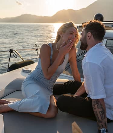 Proposta di matrimonio in barca a Capri
