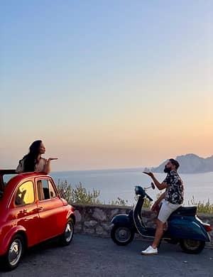 Tour fotografico al tramonto in Fiat 500