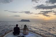Tour privato in barca al tramonto a  Sorrento