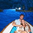 Professional photo shoot by boat on Capri