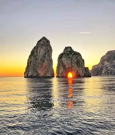 Speciale giro di Capri in barca al tramonto