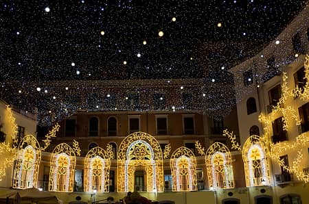 Visiting the Luci d'Artista Light Show in Salerno