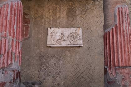 tourist map of herculaneum