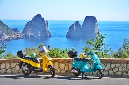 The Island of Capri on Scooter